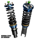 Honda Civic 6 (EK) 1996-2000 - Dreadnought PRO 1-Way Coilovers