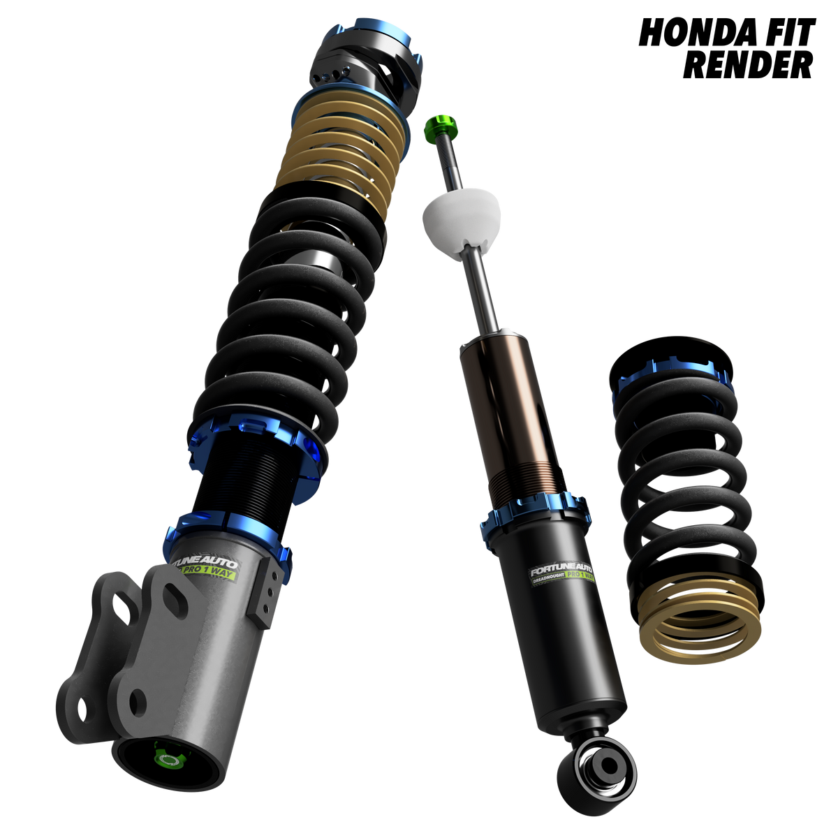 Honda Fit (GE) USDM 2009-2014 - Dreadnought PRO 1-Way Coilovers