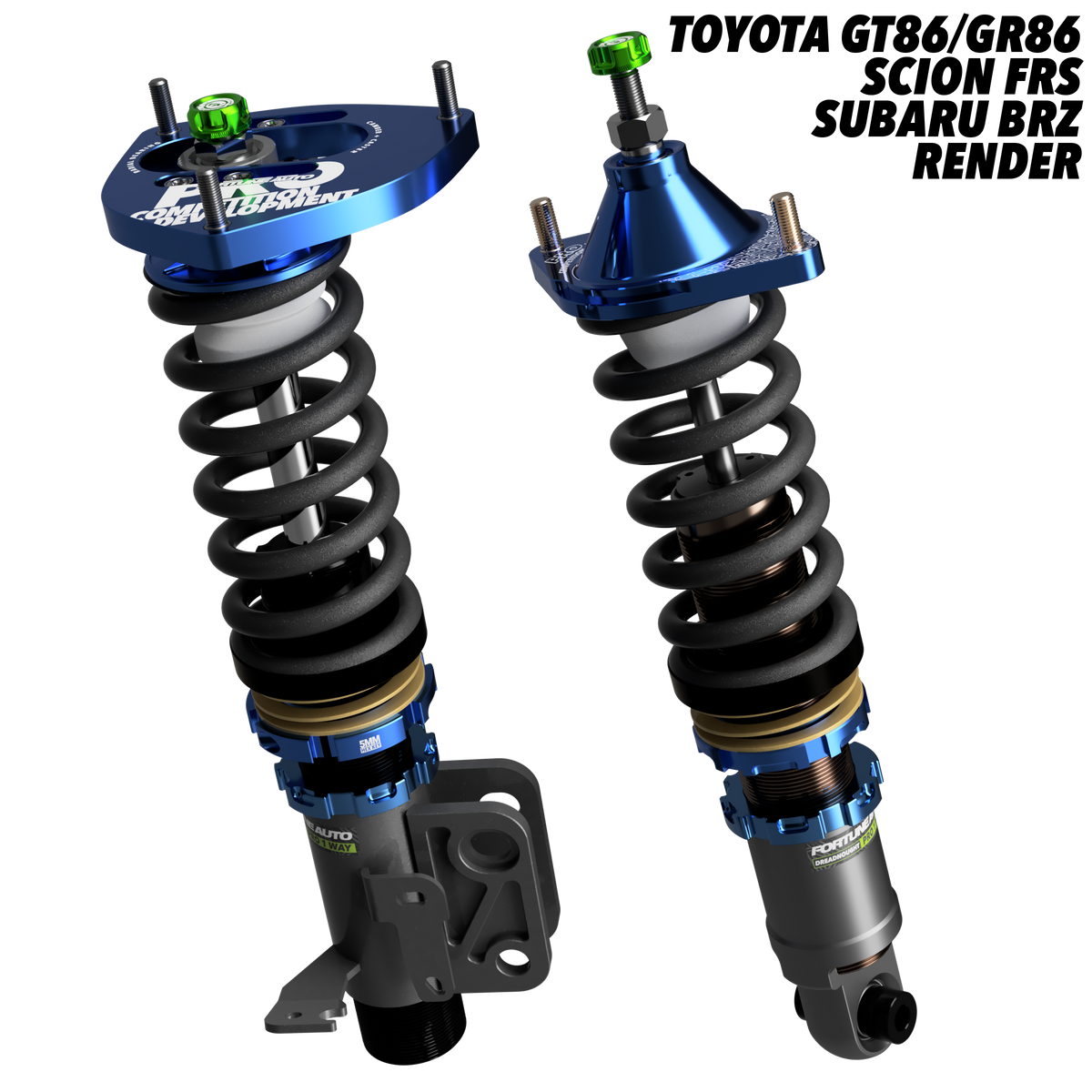 Toyota GR86 (ZN8) 2022+ - Dreadnought PRO 1-Way Coilovers