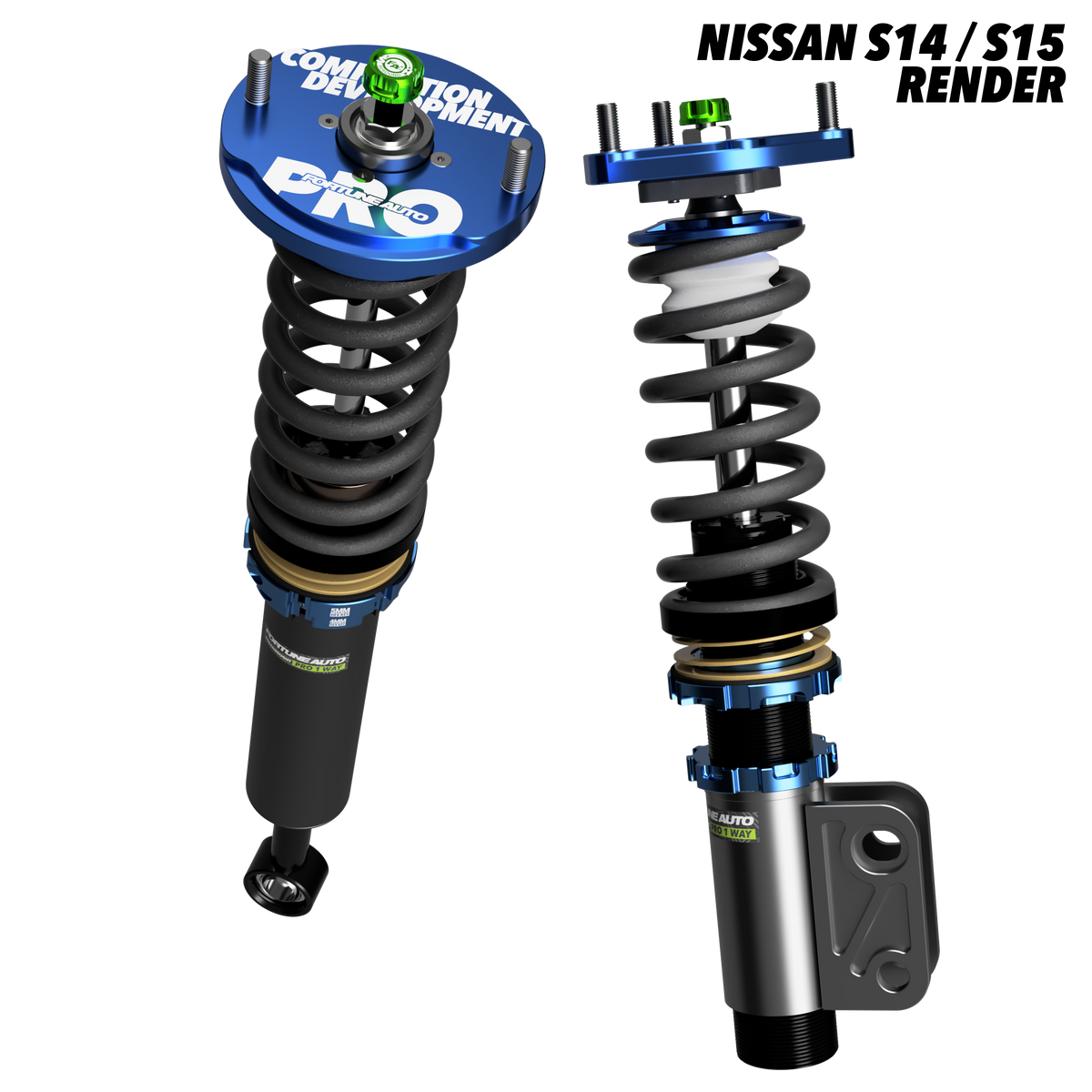 Nissan Silvia 240SX (S14/S15) 1995-2002 - Dreadnought PRO 1-Way Coilovers